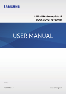 Manual Samsung EF-DT860 Galaxy Tab S6 Keyboard