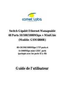 Mode d’emploi Comet Labs GSM4800R Switch