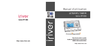 Mode d’emploi iRiver iFP-900 Lecteur Mp3