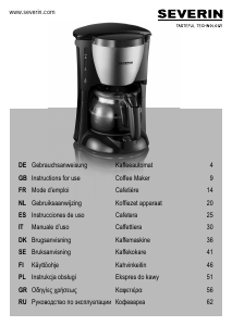 Manual de uso Severin KA 4805 Máquina de café