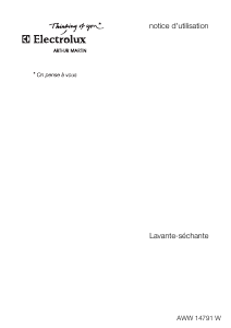 Mode d’emploi Arthur Martin-Electrolux AWW 14791 W Lave-linge séchant