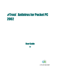 Handleiding Computer Associates eTrust Entivirus 2002