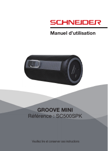 Mode d’emploi Schneider SC500SPK Haut-parleur
