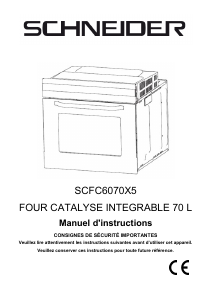 Mode d’emploi Schneider SCFC6070X5 Four