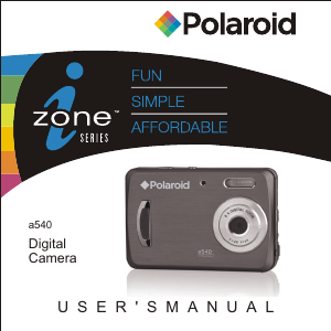 Manual Polaroid a540 iZone Digital Camera