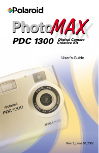 Manual Polaroid PDC 1300 PhotoMax Digital Camera