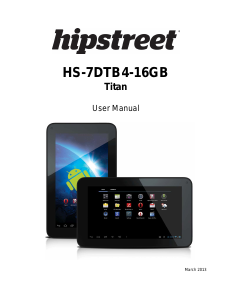 Bruksanvisning Hipstreet HS-7DTB4-16GB Titan Tablet