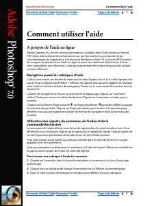 Mode d’emploi Adobe Photoshop 7.0