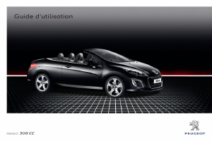 Mode d’emploi Peugeot 308 CC (2010)