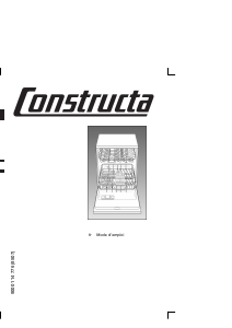 Mode d’emploi Constructa CG341J2 Lave-vaisselle