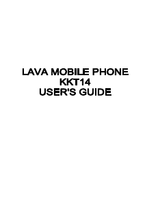 Handleiding Lava KKT 14 Mobiele telefoon