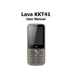 Bruksanvisning Lava KKT 41 Mobiltelefon