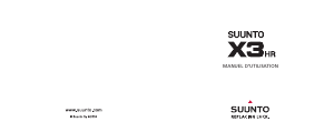 Mode d’emploi Suunto X3HR Montre sport