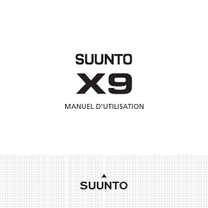 Mode d’emploi Suunto X9 Montre sport