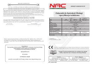 Instrukcja NAC S460 Kosiarka