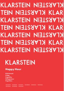 Bruksanvisning Klarstein 10035246 Happy Hour Kylskåp