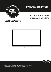 Használati útmutató GoGEN TVH24N384STWEB LED-es televízió