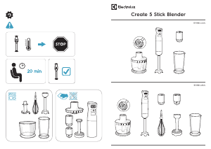 Instrukcja Electrolux E5HB1-8SS Create 5 Blender ręczny