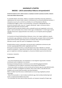 Használati útmutató Laica BM2301 Vérnyomásmérő