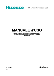 Manuale Hisense 65XT880 LED televisore