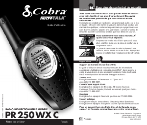 Mode d’emploi Cobra PR 250 WX C Talkie-walkie
