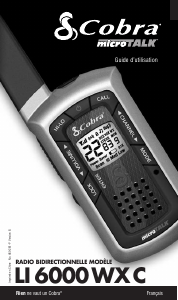 Mode d’emploi Cobra LI 6000 WXC Talkie-walkie