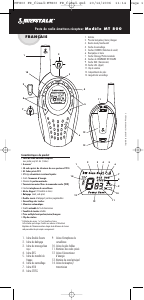 Mode d’emploi Cobra MT 800 Talkie-walkie