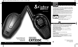 Mode d’emploi Cobra CXT225C Talkie-walkie