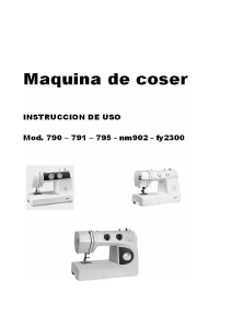 Manual de uso Feiyue 792 Máquina de coser