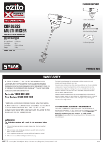 Handleiding Ozito PXMMS-120 Cementmixer
