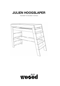 كتيب Woood Julien سرير علوي