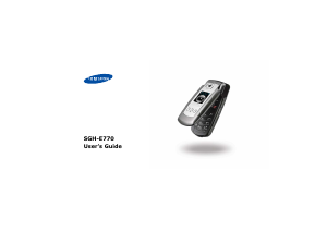 Bruksanvisning Samsung SGH-E770S Mobiltelefon