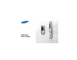 Bruksanvisning Samsung SGH-J610 Mobiltelefon