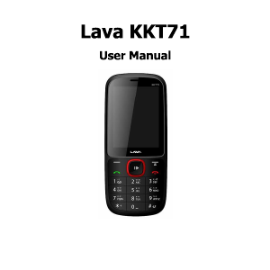 Manual Lava KKT 71 Mobile Phone