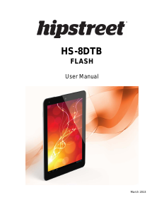 Bruksanvisning Hipstreet HS-8DTB Flash Tablet