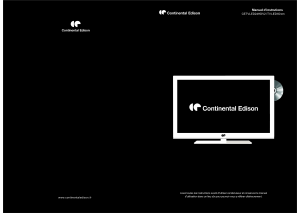 Mode d’emploi Continental Edison CETVLED24HDV2 Téléviseur LED
