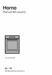 Manual BEKO CSG 42009 DW Fogão
