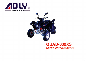 Mode d’emploi Adly QUAD-300XS Quad
