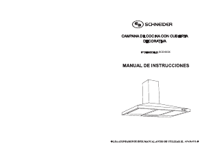 Manual de uso Schneider SCD 603X Campana extractora