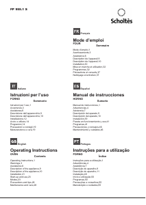 Handleiding Scholtès FP 955.1 S Oven