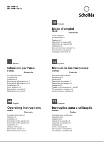 Handleiding Scholtès BC 99P XA S Oven