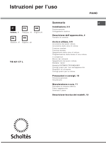 Bedienungsanleitung Scholtès TIS 621 CT L Kochfeld