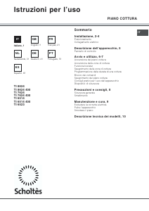 Bedienungsanleitung Scholtès TI 6514 Kochfeld