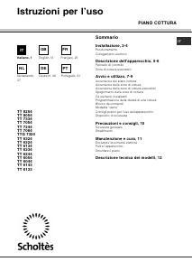 Handleiding Scholtès TT 6133 Kookplaat