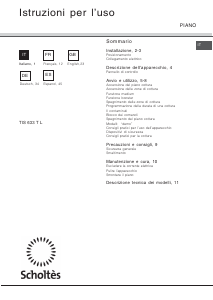 Manuale Scholtès TIS 633 T L Piano cottura