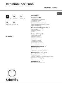 Manual Scholtès CI 46S G W Range