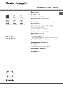 Handleiding Scholtès RCB 31 AAE I Koel-vries combinatie