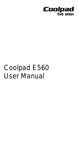 Bruksanvisning Coolpad E560 Mobiltelefon