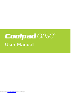 Bruksanvisning Coolpad Arise Mobiltelefon