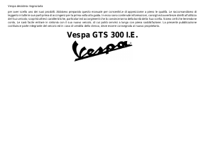 Manuale Vespa GTS 300 I.E. Scooter